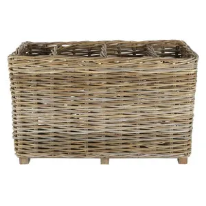 Nero Rattan Compartment Basket, Small by Florabelle, a Baskets & Boxes for sale on Style Sourcebook