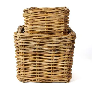 Fargo 2 Piece Heavy Duty Cane Square Basket Set by Wicka, a Baskets & Boxes for sale on Style Sourcebook