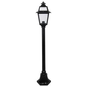 Avignon Italian Made IP43 Exterior Post Lantern, 1 Light, Small, Black by Domus Lighting, a Lanterns for sale on Style Sourcebook