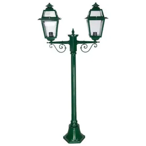 Avignon Italian Made IP43 Exterior Post Lantern, 2 Light, Small, Green by Domus Lighting, a Lanterns for sale on Style Sourcebook