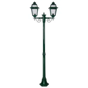 Avignon Italian Made IP43 Exterior Post Lantern, 2 Light, Medium, Green by Domus Lighting, a Lanterns for sale on Style Sourcebook
