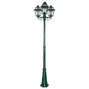 Avignon Italian Made IP43 Exterior Post Lantern, 3 Light, Green by Domus Lighting, a Lanterns for sale on Style Sourcebook