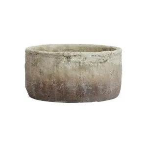 Marron Cement Planter Bowl, Small by French Country Collection, a Plant Holders for sale on Style Sourcebook