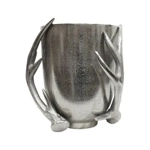 Antler Metal Wine Bucket, Antique Silver by French Country Collection, a Barware for sale on Style Sourcebook