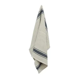 Lyon Linen Tea Towel, Classic Stripe, Beige / Navy by French Country Collection, a Tea Towels for sale on Style Sourcebook