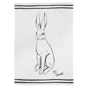 Harold Linen Tea Towel, White by French Country Collection, a Tea Towels for sale on Style Sourcebook