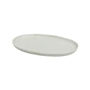 Petal Ceramic Oval Platter by Provencal Treasures, a Plates for sale on Style Sourcebook