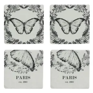 Marquet Resin Coaster, Pack of 4 by French Country Collection, a Tableware for sale on Style Sourcebook
