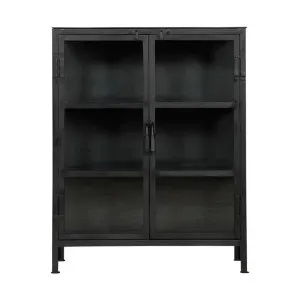 Monroe Iron & Glass Low Display Cabinet by French Country Collection, a Cabinets, Chests for sale on Style Sourcebook