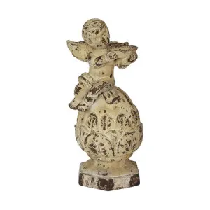 Cherub Musical on Acorn Ornament by French Country Collection, a Statues & Ornaments for sale on Style Sourcebook