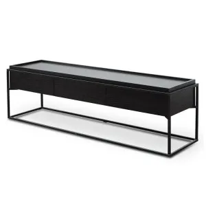 Silva 150cm Wooden TV Entertainment Unit - Full Black by Interior Secrets - AfterPay Available by Interior Secrets, a Entertainment Units & TV Stands for sale on Style Sourcebook