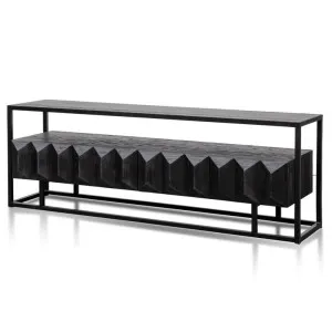 Nadine 1.8m TV Entertainment Unit - Full Black by Interior Secrets - AfterPay Available by Interior Secrets, a Entertainment Units & TV Stands for sale on Style Sourcebook