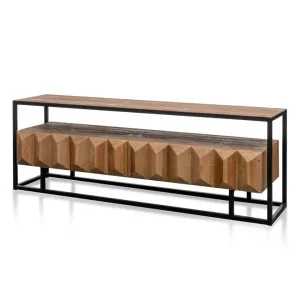 Nadine 1.8m TV Entertainment Unit - Natural with Black Frame by Interior Secrets - AfterPay Available by Interior Secrets, a Entertainment Units & TV Stands for sale on Style Sourcebook