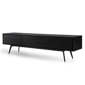 Liam Wooden TV Unit With Black Matte Drawers - Black - Last One by Interior Secrets - AfterPay Available by Interior Secrets, a Entertainment Units & TV Stands for sale on Style Sourcebook