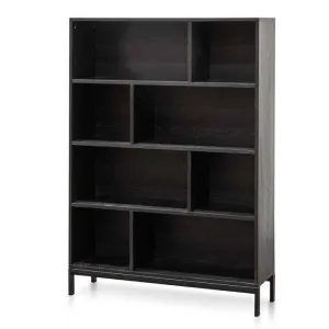 Deakin Wooden Bookcase - Black by Interior Secrets - AfterPay Available by Interior Secrets, a Bookshelves for sale on Style Sourcebook