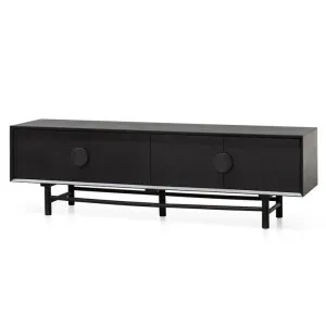 Ducan 1.8m Wooden TV Entertainment Unit - Black by Interior Secrets - AfterPay Available by Interior Secrets, a Entertainment Units & TV Stands for sale on Style Sourcebook