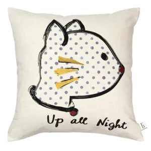 ED By Ellen Degeneres Up All Night Natural 45x45cm Cushion by null, a Cushions, Decorative Pillows for sale on Style Sourcebook