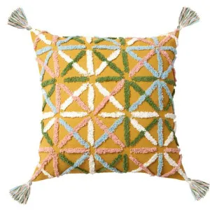 Accessorize Adena Ochre 45x45cm Filled Cushion by null, a Cushions, Decorative Pillows for sale on Style Sourcebook