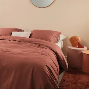 Bedding House Organic Cotton Basic Terra Quilt Cover Set by null, a Quilt Covers for sale on Style Sourcebook