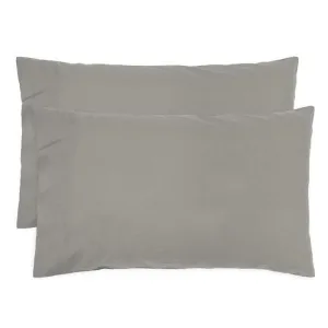 Bambury Temple Organic Cotton Grey Pillowcase Pair by null, a Pillow Cases for sale on Style Sourcebook