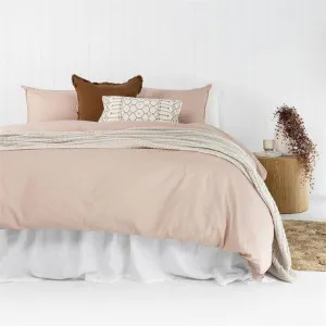 Bambury Temple Organic Cotton Rosewater Quilt Cover Set by null, a Quilt Covers for sale on Style Sourcebook