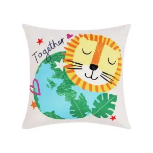Happy Kids Our Planet 40x40cm Filled Cushion by null, a Cushions, Decorative Pillows for sale on Style Sourcebook