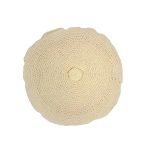 Bambury Demi Custard 45cm Round Cushion by null, a Cushions, Decorative Pillows for sale on Style Sourcebook