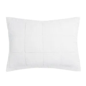 Bambury French Flax Linen Ivory Quilted Pillow Sham by null, a Pillow Cases for sale on Style Sourcebook