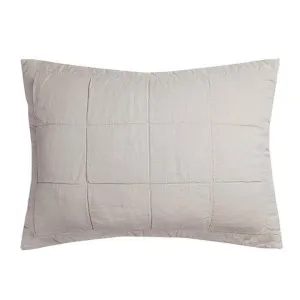 Bambury French Flax Linen Pebble Quilted Pillow Sham by null, a Pillow Cases for sale on Style Sourcebook