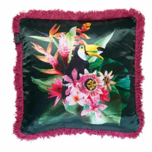 Bedding House Jungle Fever Pink 45x45cm Filled Cushion by null, a Cushions, Decorative Pillows for sale on Style Sourcebook