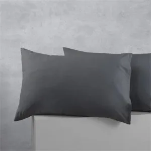 Accessorize Standard Cotton Polyester Charcoal Pillowcases Set of 2 by null, a Pillow Cases for sale on Style Sourcebook