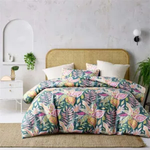 Accessorize Carmila Linen Cotton Printed Quilt Cover Set by null, a Quilt Covers for sale on Style Sourcebook