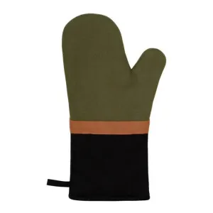 J.Elliot Selby Olive and Black Oven Mitt by null, a Oven Mitts & Potholders for sale on Style Sourcebook