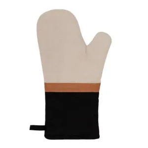 J.Elliot Selby Sandstone and Black Oven Mitt by null, a Oven Mitts & Potholders for sale on Style Sourcebook
