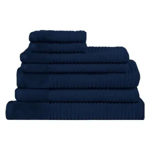 Jenny Mclean Royal Excellency 7 Piece Navy Towel Pack by null, a Towels & Washcloths for sale on Style Sourcebook