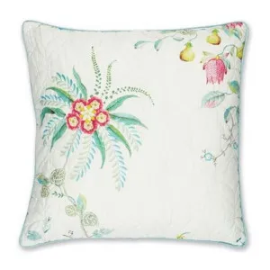 PIP Studio Fleur Grandeur White 45x45cm Quilted Cushion by null, a Cushions, Decorative Pillows for sale on Style Sourcebook