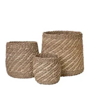 J.Elliot Accra Natural Baskets Set of 3 by null, a Baskets & Boxes for sale on Style Sourcebook