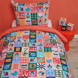 Oilily Party Blocks Cotton Multi Quilt Cover Set by null, a Quilt Covers for sale on Style Sourcebook