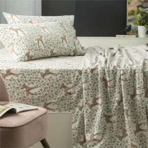 Park Avenue Egyptian Cotton Flannelette Woodland Sheet Set by null, a Sheets for sale on Style Sourcebook