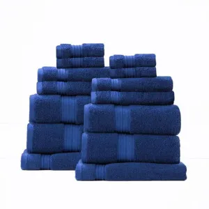 Renee Taylor Brentwood Low Twist 14 Piece Royal Towel Pack by null, a Towels & Washcloths for sale on Style Sourcebook
