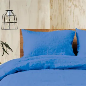 Jenny Mclean Doux Pure Linen Indigo Quilt Cover Set by null, a Quilt Covers for sale on Style Sourcebook