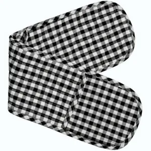 RANS Gingham Black Double Mitt by null, a Oven Mitts & Potholders for sale on Style Sourcebook