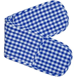 RANS Gingham Blue Double Mitt by null, a Oven Mitts & Potholders for sale on Style Sourcebook