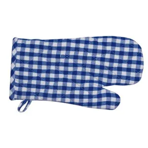 RANS Gingham Blue Oven Glove by null, a Oven Mitts & Potholders for sale on Style Sourcebook