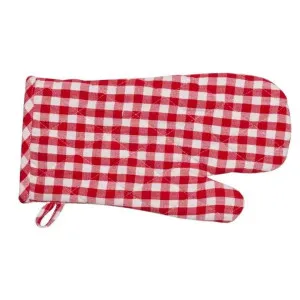 RANS Gingham Red Oven Glove by null, a Oven Mitts & Potholders for sale on Style Sourcebook