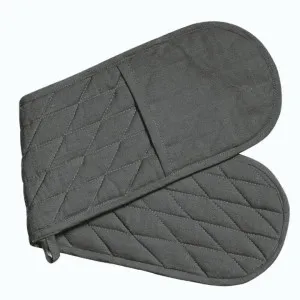 RANS Manhattan Charcoal Double Mitt by null, a Oven Mitts & Potholders for sale on Style Sourcebook