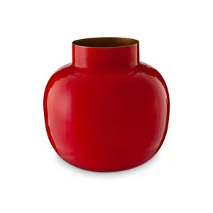 PIP Studio Metal Red 10cm Round Vase by null, a Vases & Jars for sale on Style Sourcebook
