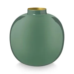 PIP Studio Metal Dark Green 23cm Vase by null, a Vases & Jars for sale on Style Sourcebook