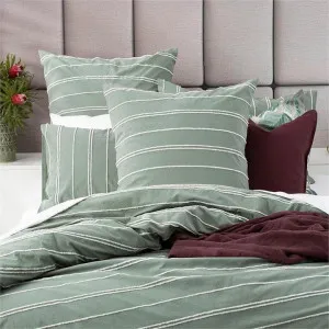 Renee Taylor Hudson Sage European Pillowcase by null, a Cushions, Decorative Pillows for sale on Style Sourcebook