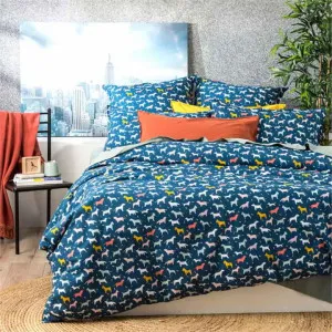 Renee Taylor European Vintage Washed Printed Cotton Novelty Quilt Cover Set by null, a Quilt Covers for sale on Style Sourcebook